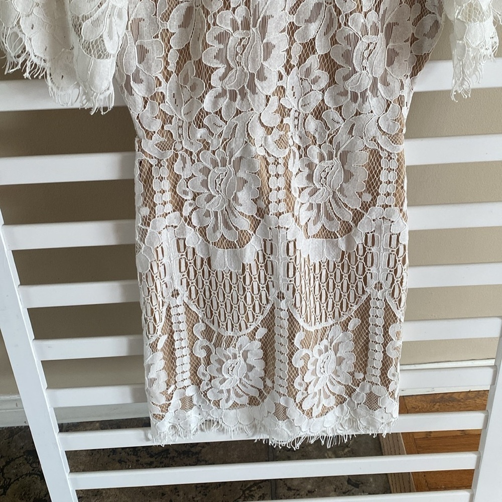 Lulu's White Lace Mini Dress - Picture 7 of 15